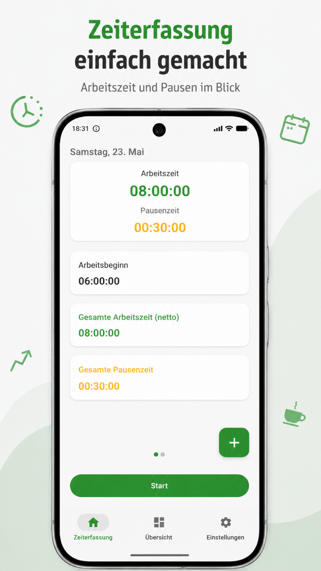 Stundenheld App Vorschau